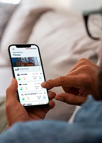 Application MELCloud sur smartphone